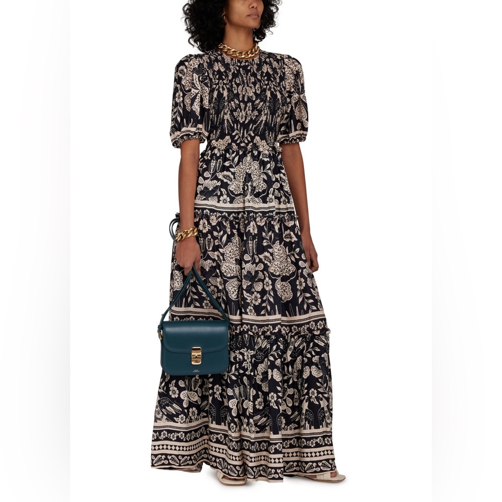 NWT Tiered Floral Maxi Dress Farm Rio